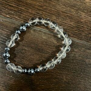 Hematite cluster bracelet